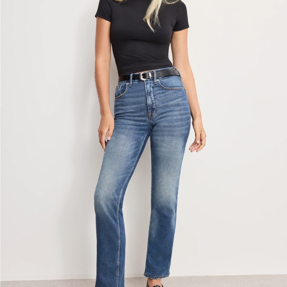 Good Icon Straight Ankle Jeans